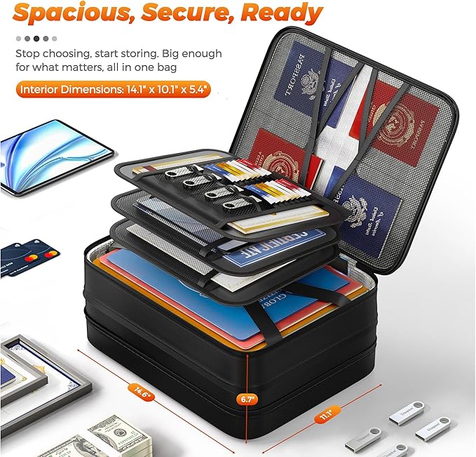 Nacial 5200℉ Fireproof Document Box - Image 6