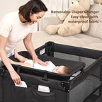 ANGELBLISS Baby Bassinet Bedside Crib, Pack and Play - Image 5