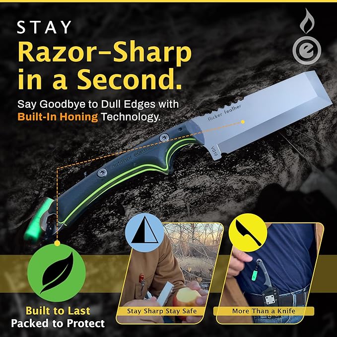OUTDOOR ELEMENT Flicker Feather Knife Wise Owl GLOW - Image 7