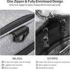 MILADA Convertible 2-in-1 Garment Duffel Weekender Bag Carry On Garment Bags - Image 3