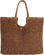 Roxy Women's Beach Tote Bag | Travel | Vacation | Straw | Lightweight | by Roxy