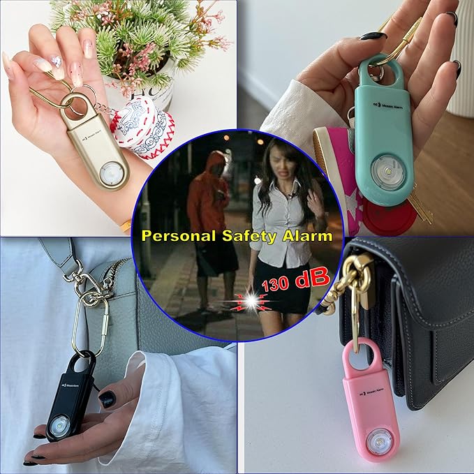 130dB Personal Safety Alarm Strobe Light. Loud Sound SOS Emergency Alerts - Image 2
