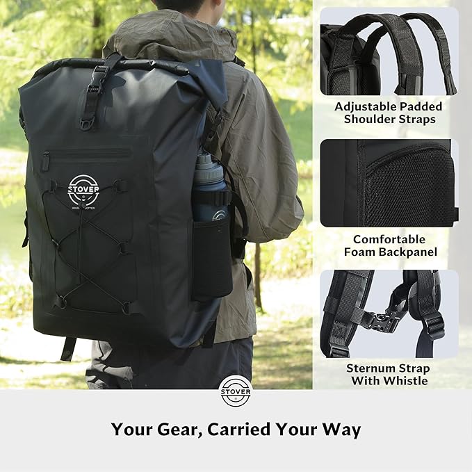 STOVER 5/10/25/30/40/55L Waterproof Backpack- Floating Dry Bag - Image 3