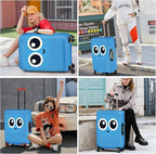 ANNA QUEEN Cute Smiley Face Luggage Cover, Stretchable, Washable Travel Cover - Image 7