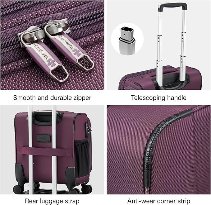 Hanke 16 Inch Underseat Carry On Luggage - Image 9