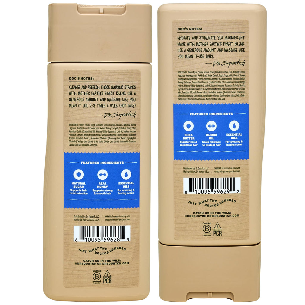 Men's Natural Shampoo and Conditioner Set
