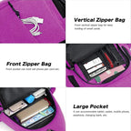 MOSISO Sling Backpack, Canvas Crossbody Hiking Daypack Bag - Image 4