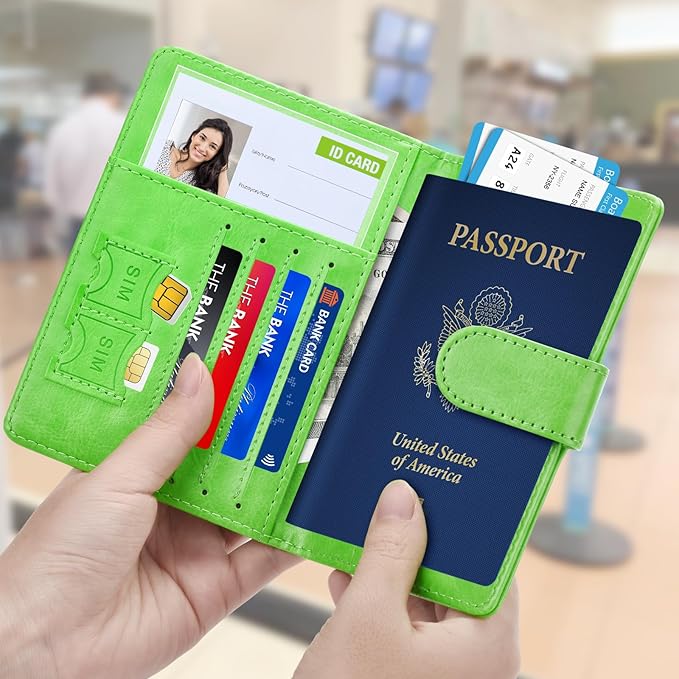 Herain Passport Holder for Travel Cruise Essentials, RFID Passports Book Card - Image 2