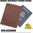 WANDERINGS Leather Travel Wallet - Image 4