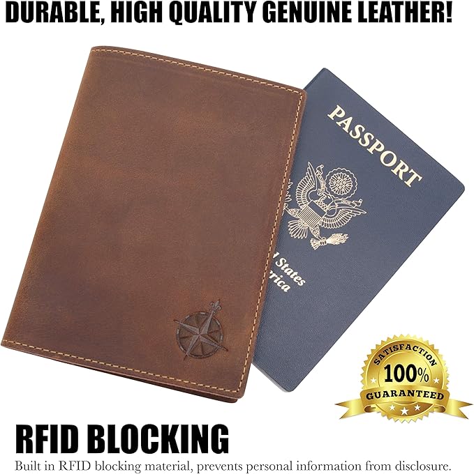 WANDERINGS Leather Travel Wallet - Image 4