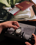 MR.OKAY 3 Watch Travel Case- Classic Leather Watch Case - Image 4