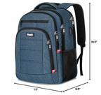 Travel Laptop Backpack for Men Women (A5-blue / 15.6)