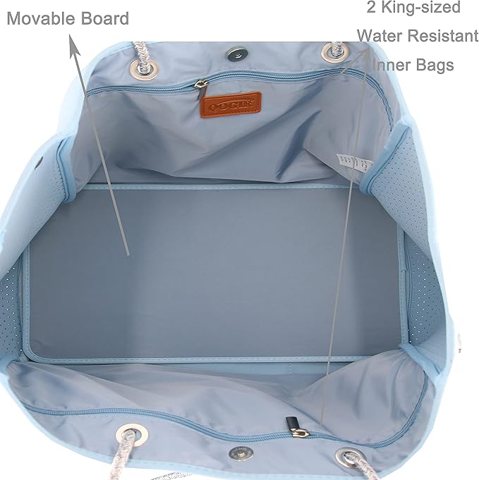 QOGiR Neoprene Multipurpose Beach Bag Tote - Image 5