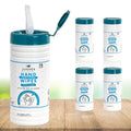 4 Pack Hand Sanitizing Wipes, Alcohol Free 300 Count Canister Disposable Hand by JuniperCLEAN