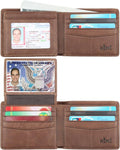 Wallet for Men-Genuine Leather RFID Blocking Bifold Stylish Wallet by WelcometoHIMI