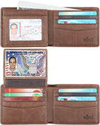 Wallet for Men-Genuine Leather RFID Blocking Bifold Stylish Wallet by WelcometoHIMI
