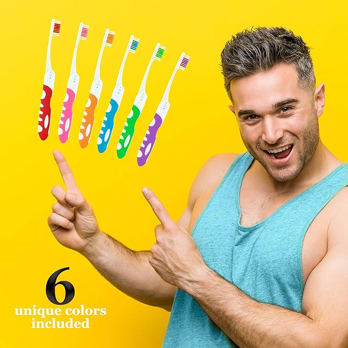 Lingito Travel Folding Toothbrush, Camping Toothbrush Bulk, Medium Bristle - Image 6
