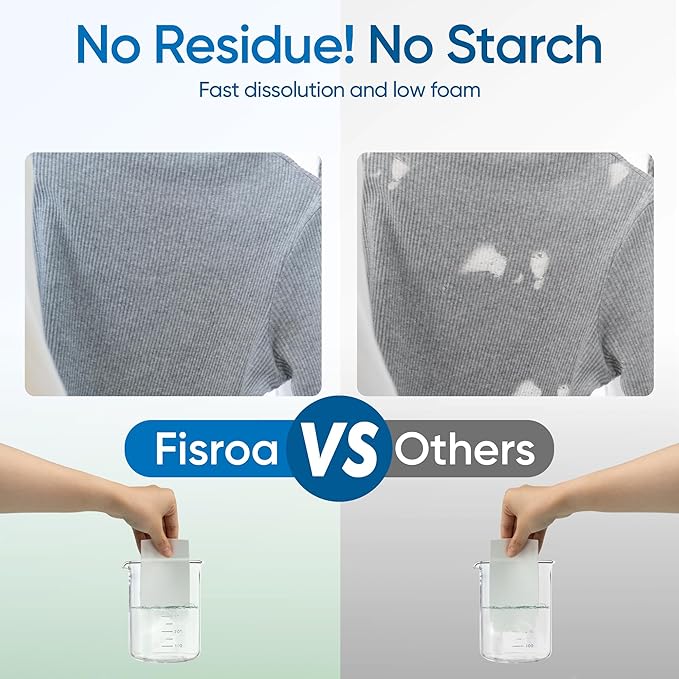 Fragrance Free Laundry Detergent Sheets Travel Eco-friendly 300 Loads Fisroa - Image 5