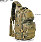 15L Tactical Crossbody Sling Bag | Everyday One Shoulder Backpack Fit 12 Inch - Image 3