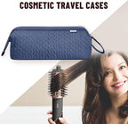 Shark Flex Style Case for Airwrap Hair Dryer Brush Revlon Hair Tools Travel Bag Carrying Case Flat Curling Iron Organizer (Navy Blue)
