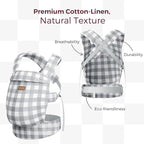 Momcozy Baby Carrier with Natural Cotton Linen, Built to Last, Ergonomic Design - Image 3