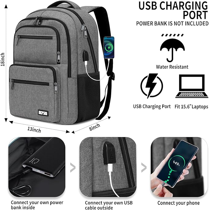 Backpack for School, School Backpack for Boys Girls Teens, College Book Bag - Image 4