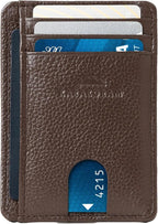 KARAKORAM Vertical Handcrafted Premium Leather Front Pocket Credit Card Holder - Image 2