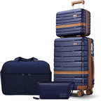 Luggage Sets 4 Piece with TSA Lock Hardside PC+ABS Carry On expandable Suitcase by Unknown