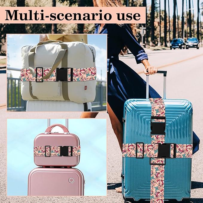 Butterfly Luggage Straps for Suitcases TSA Approved, Luggage Identifiers for - Image 7
