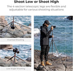 K&F Concept 60 inch Carbon Fiber Camera Tripod, Super Lightweight Compact - Image 5