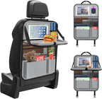 Car Backseat Organizer with table Tray, 9 Storage Pockets Backseat Car - Image 2