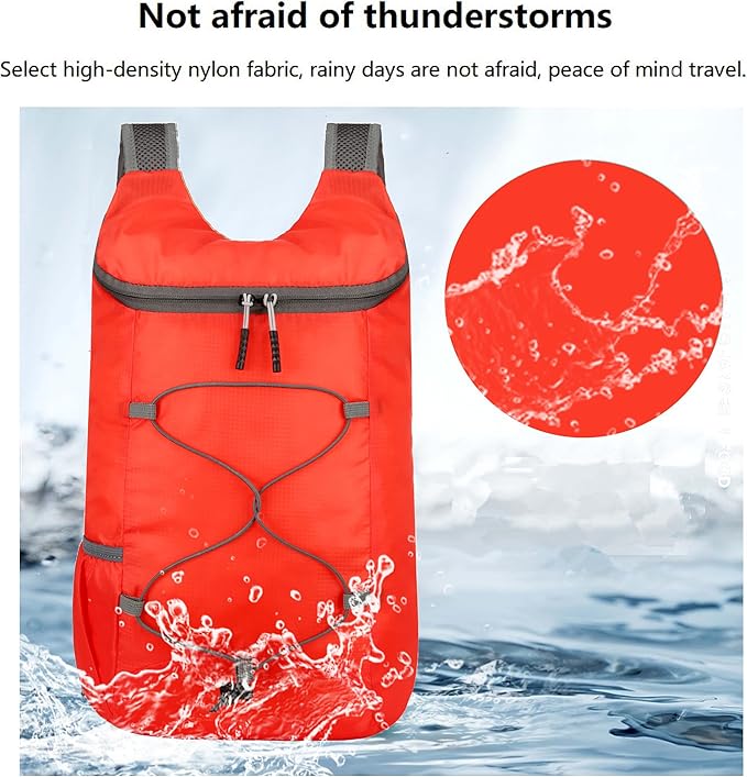 16L Hiking Daypack Lightweight Foldable Travel Backpack Water Repellent Camping - Image 4