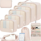 BAGAIL 9 Set Packing Cubes Luggage Packing Organizers by BAGAIL