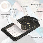 Zodiac Moon Phase Luggage Tag for Suitcase, Mushroom Luggage Tag - Image 3