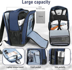 Travel Backpack, Business Anti Theft Slim Sturdy Laptops Backpack - Image 4