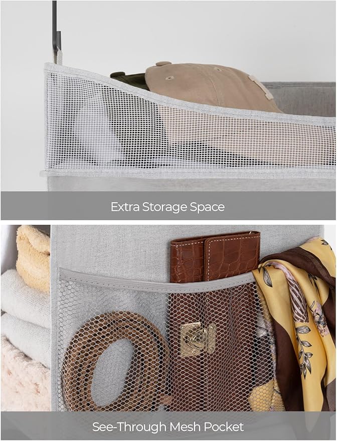StorageWorks Hanging Closet Organizer, 3-Shelf Hanging Closet Shelves - Image 4