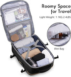 MOMUVO Large Travel Backpack Women, Flight Approved Carry On Backpack - Image 3