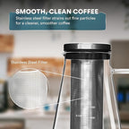 OVALWARE Airtight Cold Brew Iced Coffee Maker Pitcher - Image 6
