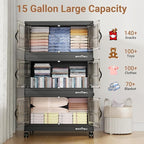 BROVIEW 240Qt Stackable Storage Bins - Image 4