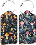 Retro Mushrooms Luggage Tags, 2 Pack Travel Cruise Tags by TXIANT