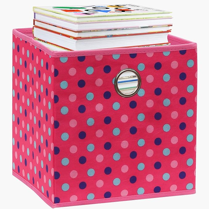 SIMPLE HOUSEWARE 10-Inch Collapsible Fabric Cube Storage Bin - Image 8