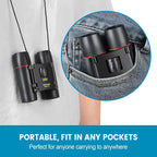 12X25 Mini Pocket Binoculars Compact, Small Lightweight Foldable - Image 5