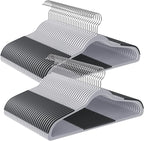 SONGMICS Clothes Hangers, Space-Saving, Light Gray and Dark Gray UCRP0050G01 by SONGMICSbySONGMICSHOME