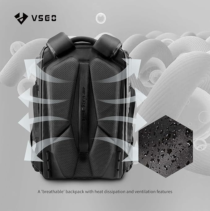 VSGO 25L Professional Camera Backpack, Extra Large Capacity, Travel & Commuting - Image 4