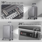 2 Pieces 19/29 Luggage Sets, 19 Inch Carry On Luggage - Image 3