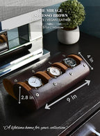 Watch Travel Case for Men Watch Roll for Travel Organizer and Display Watch Case - Image 4