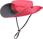 Womens Summer Sun Hat Beach Hat Wide Brim Outdoor UV Protection Hat Foldable - Image 5