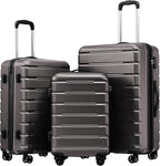 Coolife Luggage Suitcase Carry-on Spinner TSA Lock USB Port Expandable by COOLIFE