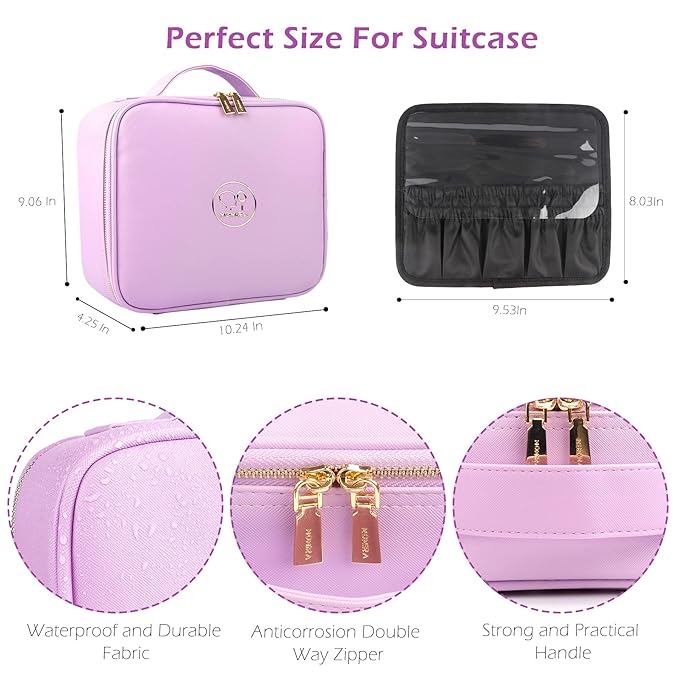 MOMIRA Travel Makeup Bag Cosmetic Bag Makeup Organizer Bag - Image 2