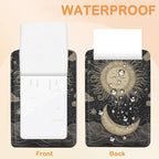 Vintage Boho Sun and Moon 3 PCS Luggage Tags, Leather Suitcase Tags - Image 3